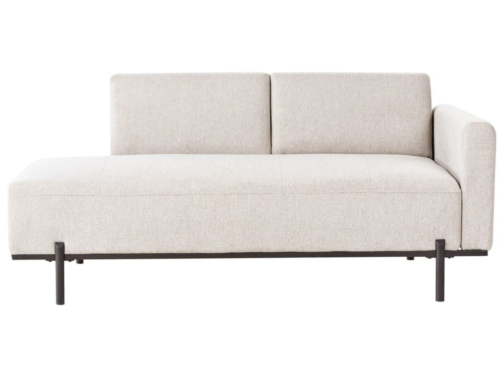 chaise longue lin synthétique
