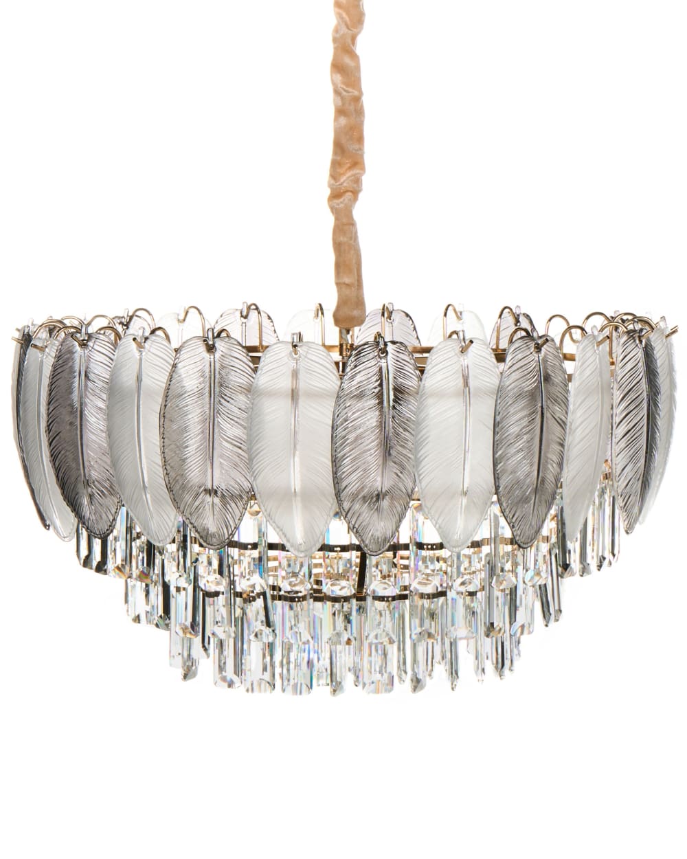 Lustre verre laiton