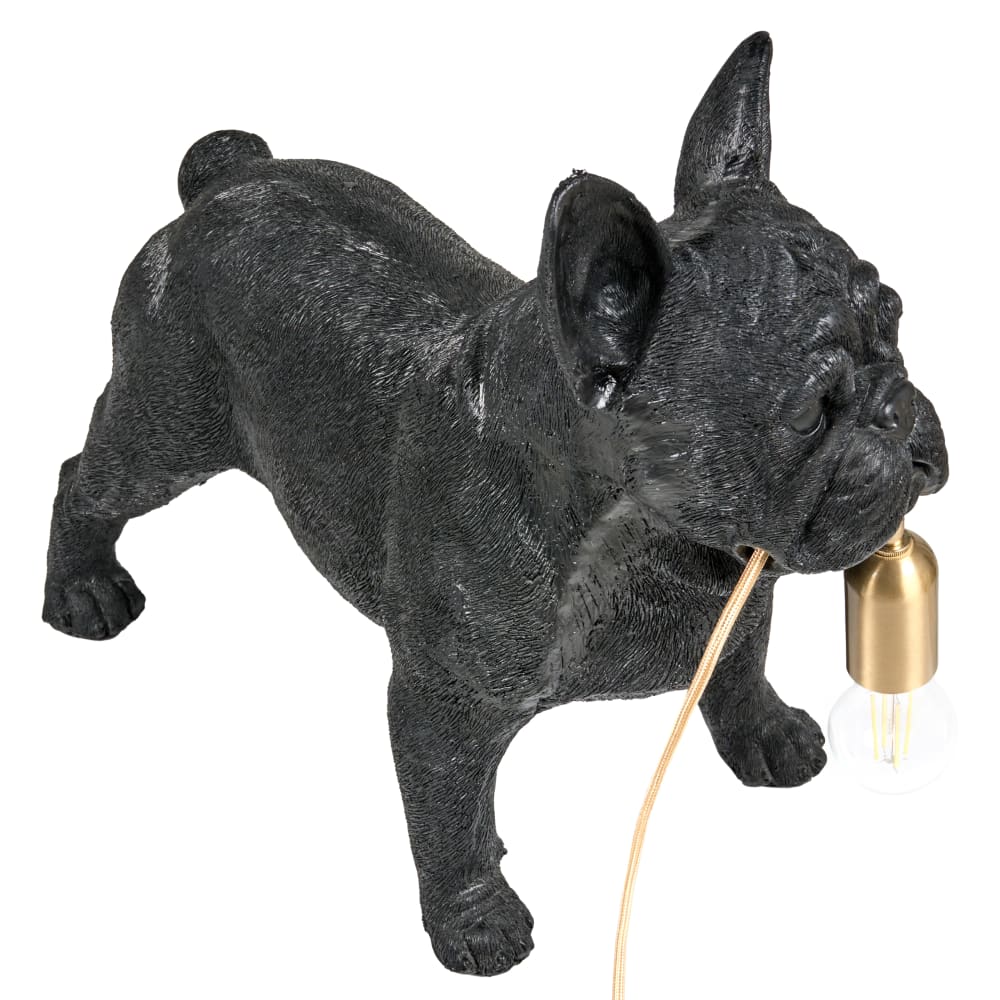 Lampe à poser chien noir — vue 4