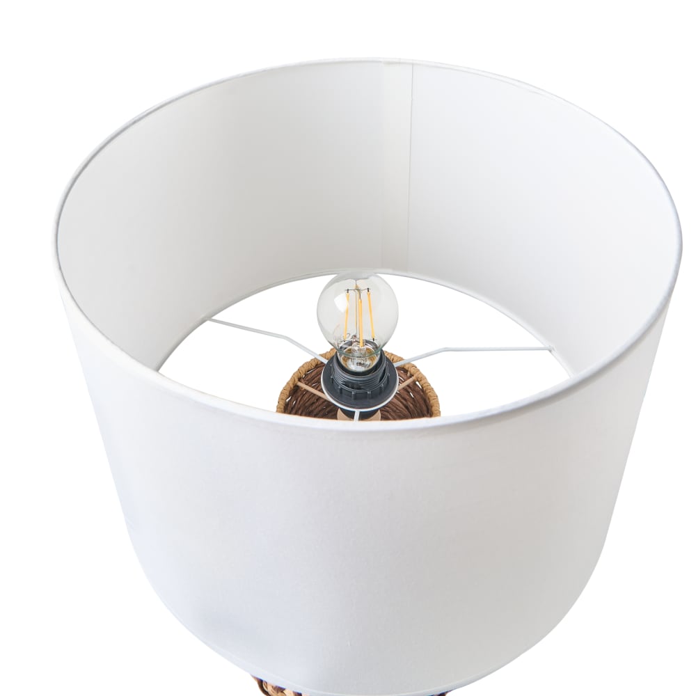Lampe à poser corde en papier naturel — vue 4