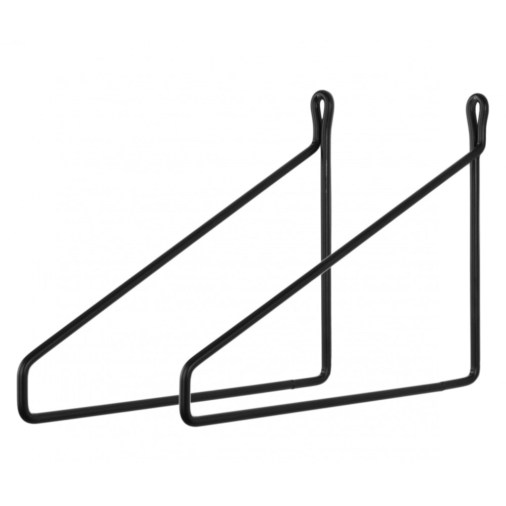 Lot de 2 equerre murale support metal pour etagere tablette en bois Lot de 2 equerre murale support metal pour etagere tablette en bois