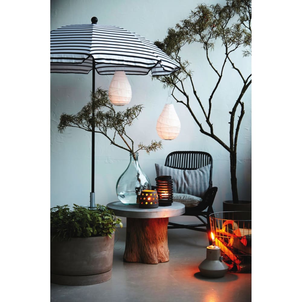 Lanterne drop blanc — vue 3