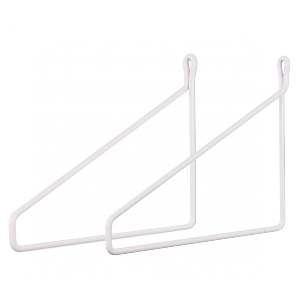 Lot de 2 equerre murale support metal pour etagere tablette en bois Lot de 2 equerre murale support metal pour etagere tablette en bois