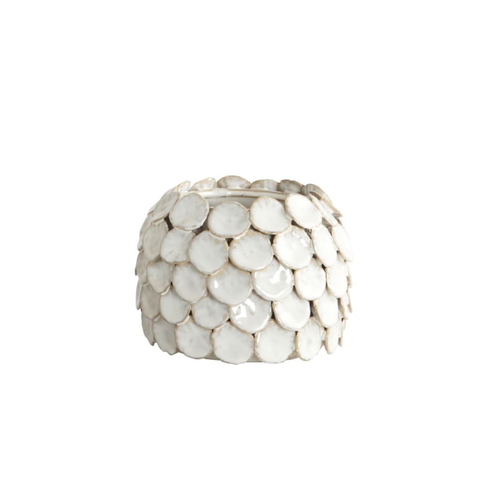 Vase dot en céramique blanc