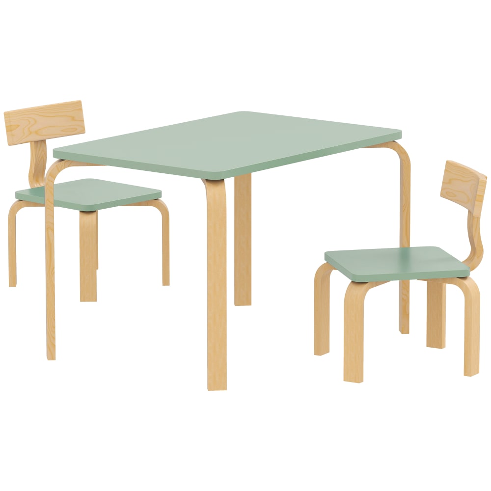 Table enfant avec 2 chaises - bois massif