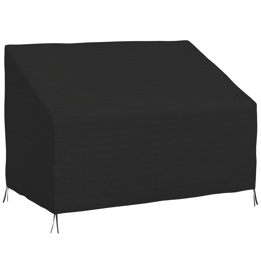 Housse de canapé exterieur étanche 2 places 600D tissu oxford noir