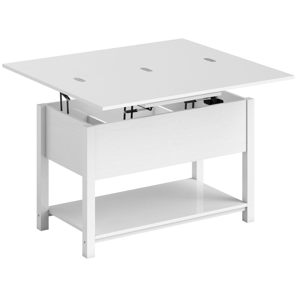 Table basse relevable et extensible mdf blanc Table basse relevable et extensible mdf blanc