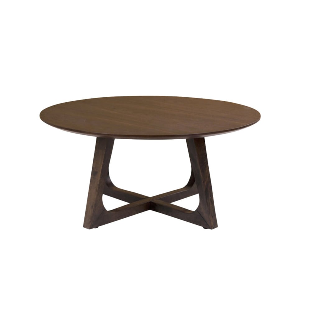 NIELSEN- Table basse noyer ø75 cm