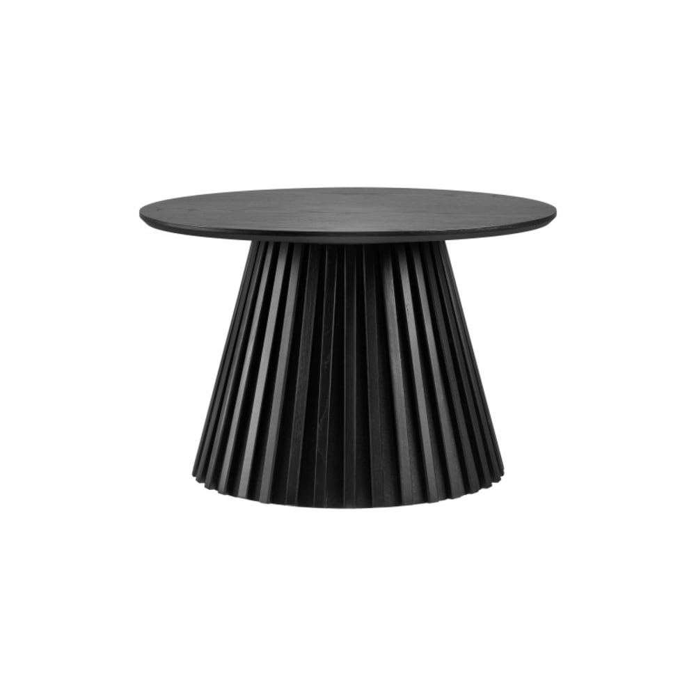 Moloo Couchtisch aus schwarzer Eiche ø70 cm style modern - Holz