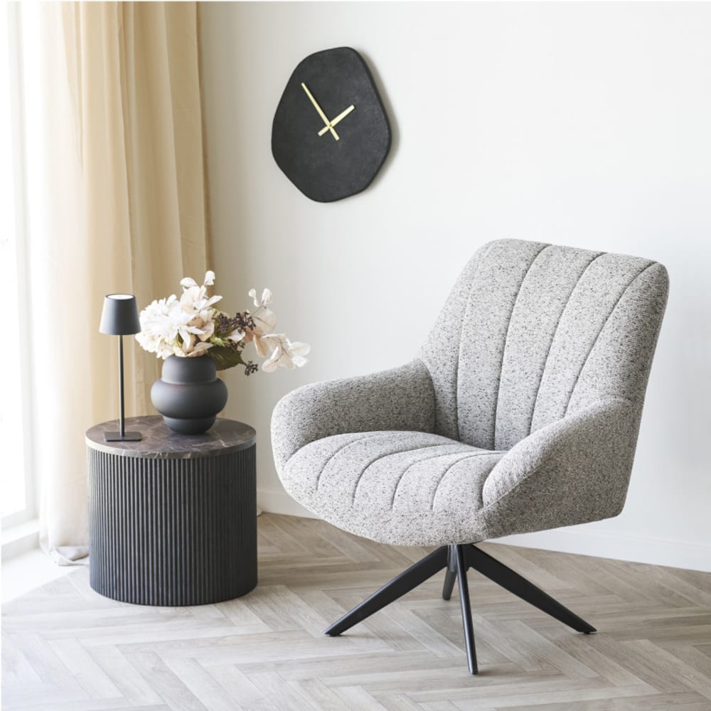 Couchtisch mit brauner Marmoroptik ø45 cm - Maisons Du Monde