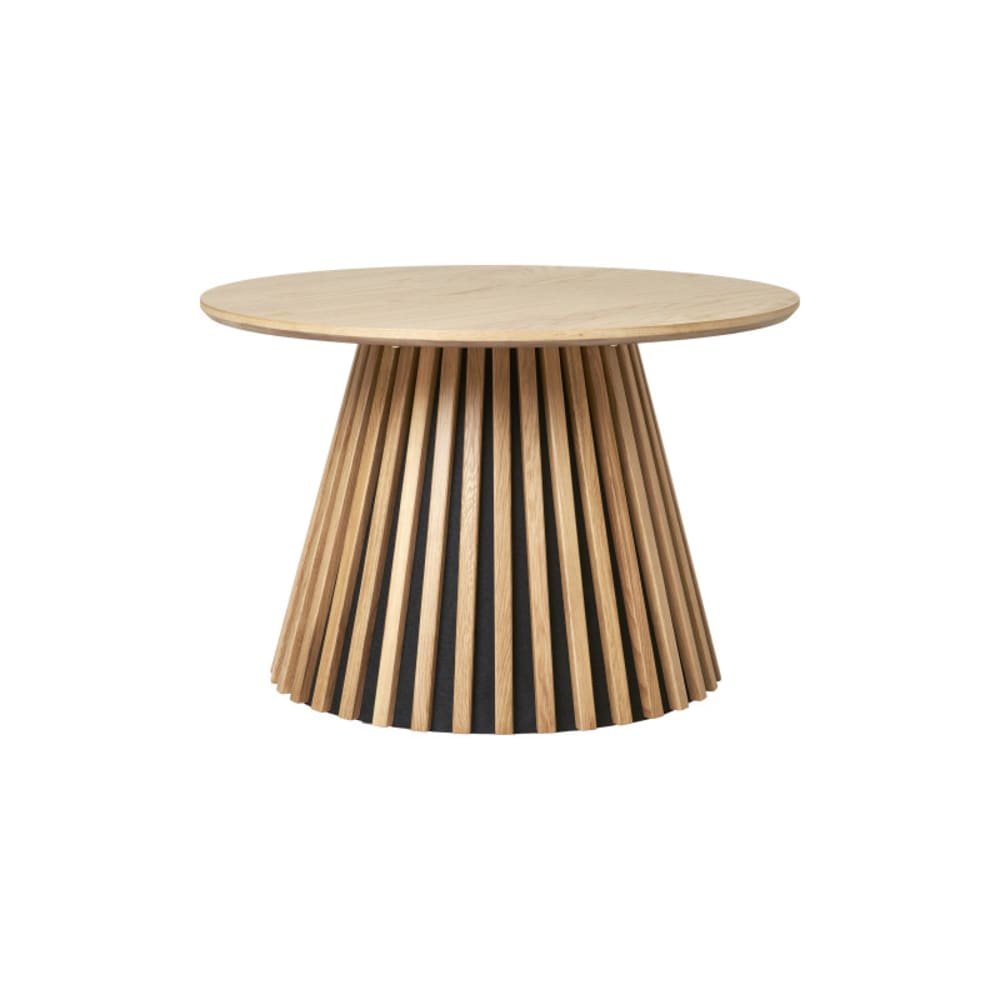 Moloo Couchtisch aus Eiche Natur ø70 cm style modern Braun Holz