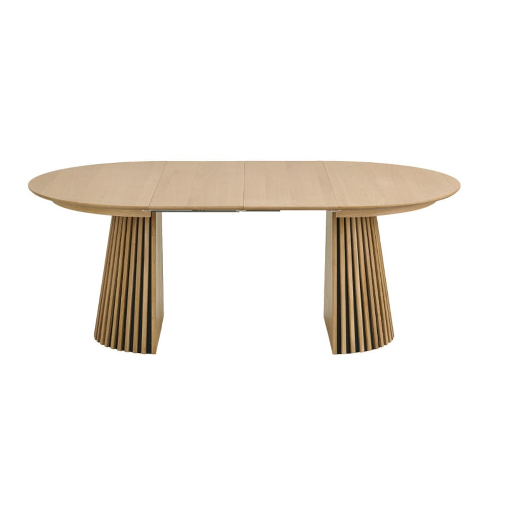 Moloo Ausziehtisch Ø120cm (160/200) Eiche style modern Braun Holz