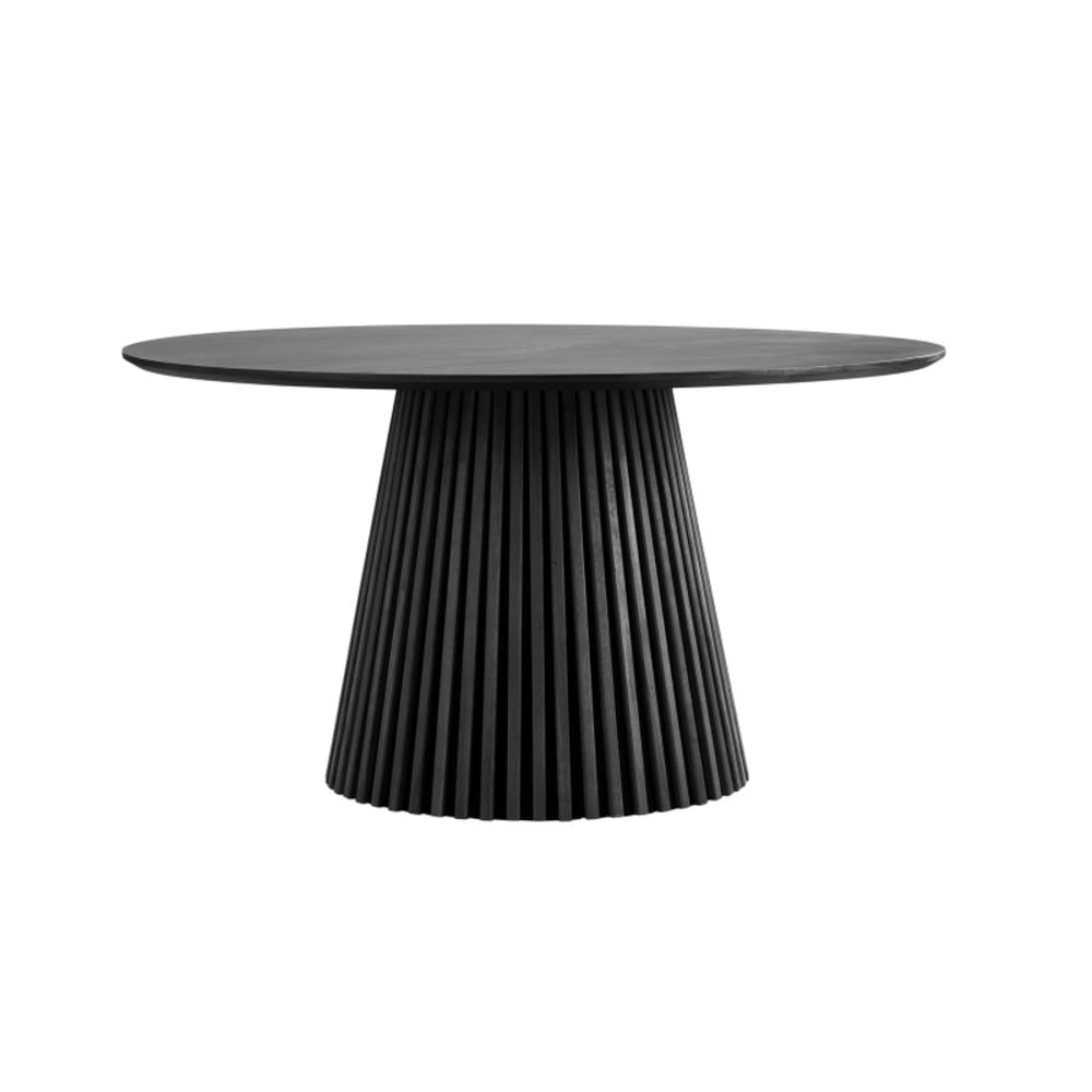 Moloo Runder Esstisch für 4?6 Personen Ø 140 cm schwarze Eiche style modern - Holz