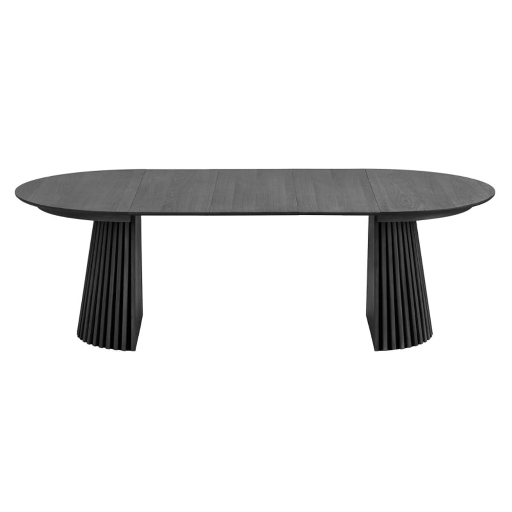 Table extensible ø120cm (160/200/240) chêne noir