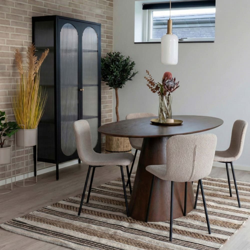 Ovaler Esstisch für 6 Personen 160 cm Nussbaum - Maisons Du Monde