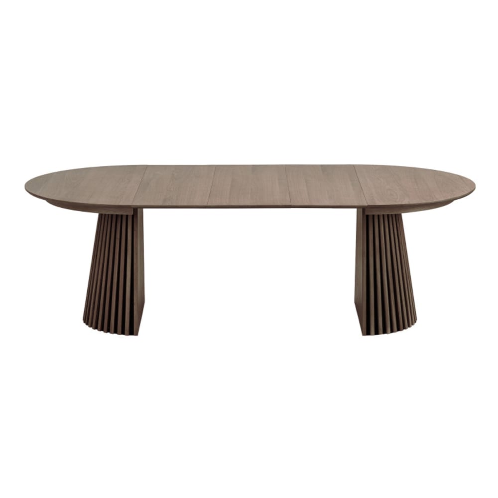 Moloo Ausziehtisch Ø120cm (160/200/240) geräucherte Eiche style modern Braun Holz