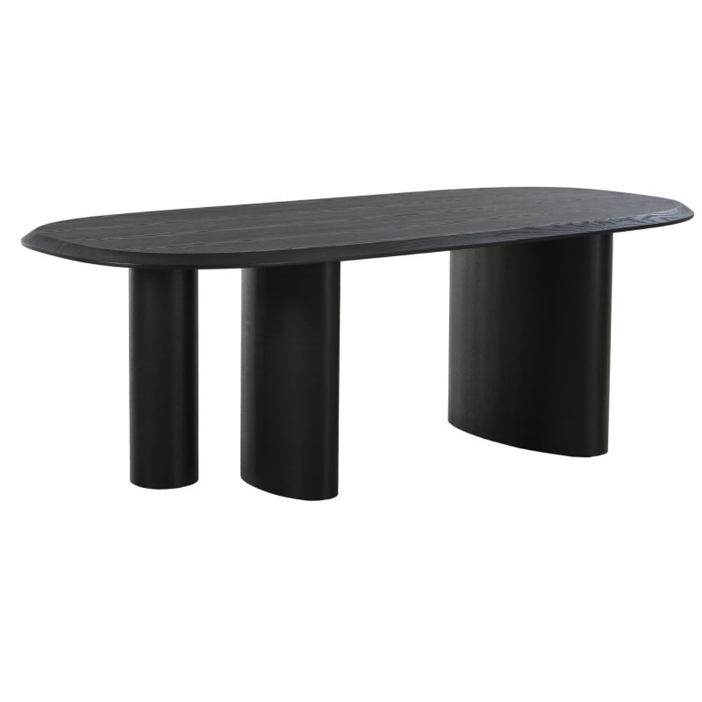 NEVADA- Table à manger 6/8 personnes 210 cm frêne noir