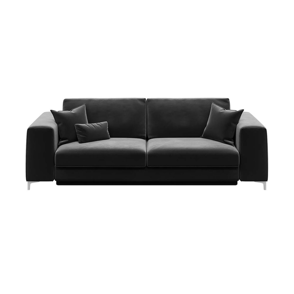 Canapé convertible gris argenté 3 places