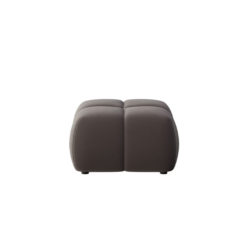 Pouf gris argenté l93