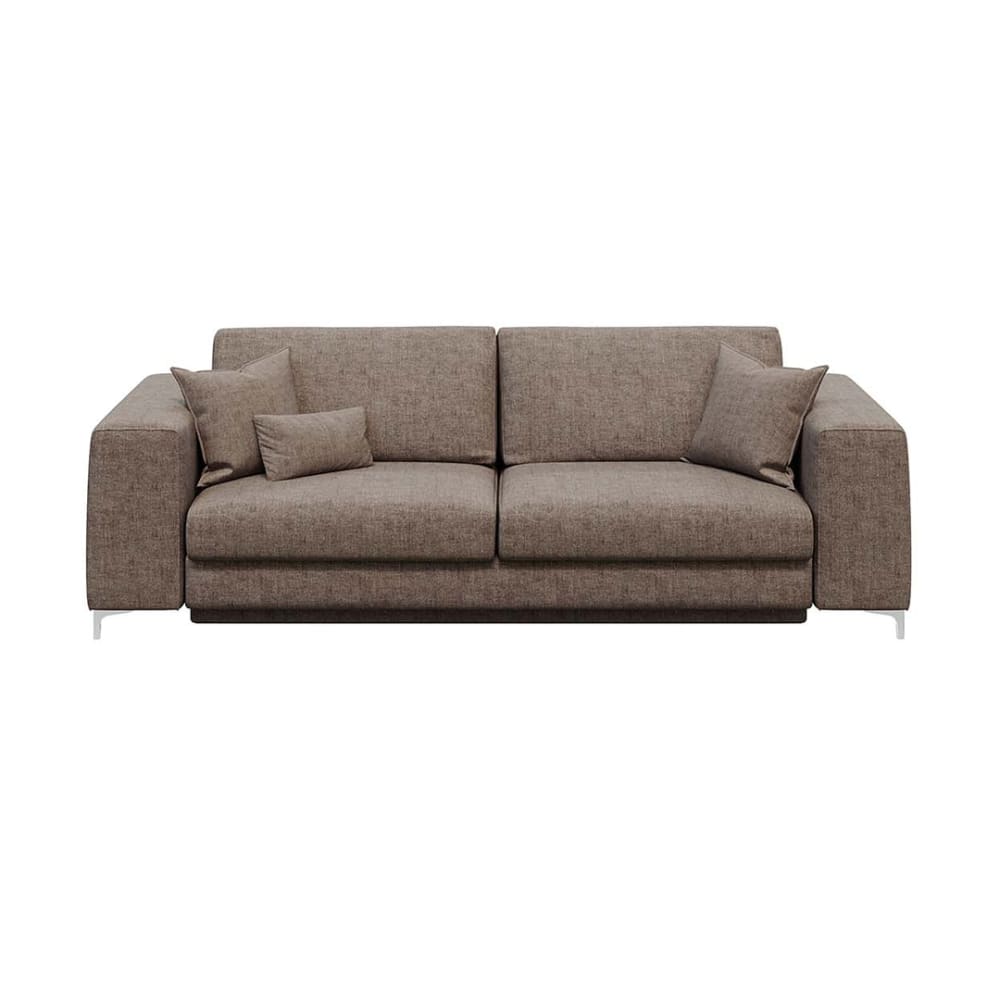 Canapé convertible beige foncé 3 places