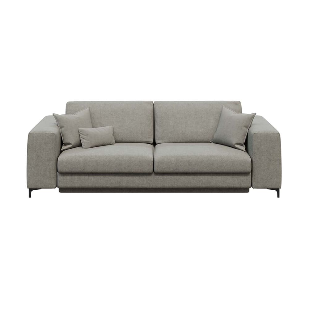 Canapé convertible gris clair 3 places