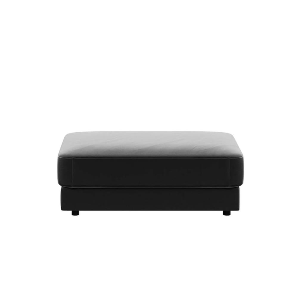 Pouf gris argenté l60