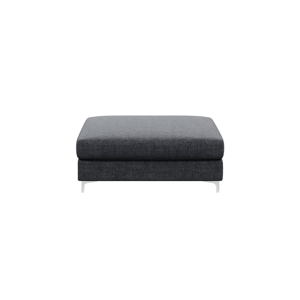 pouf gris foncé l115