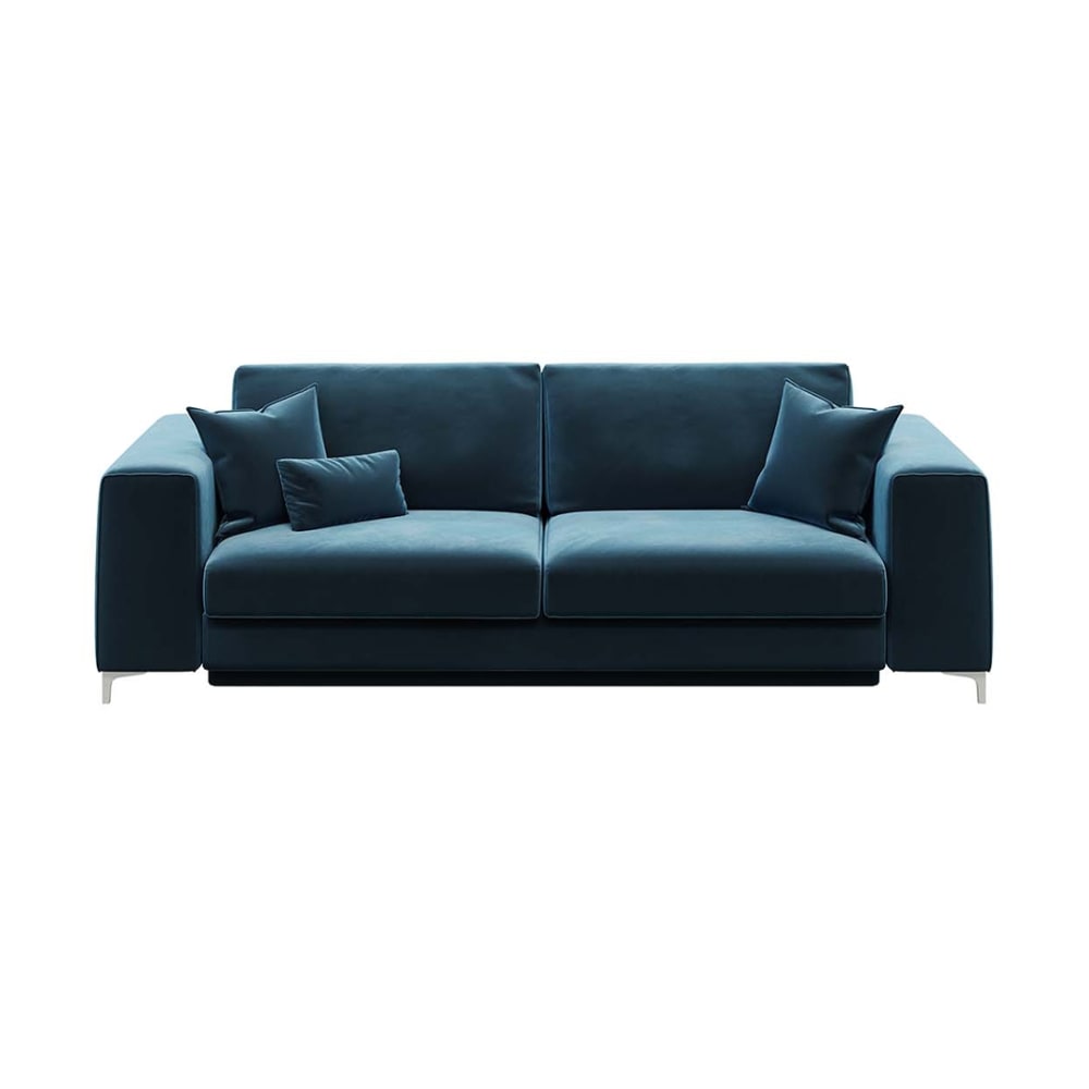 Canapé convertible bleu marine foncé 3 places