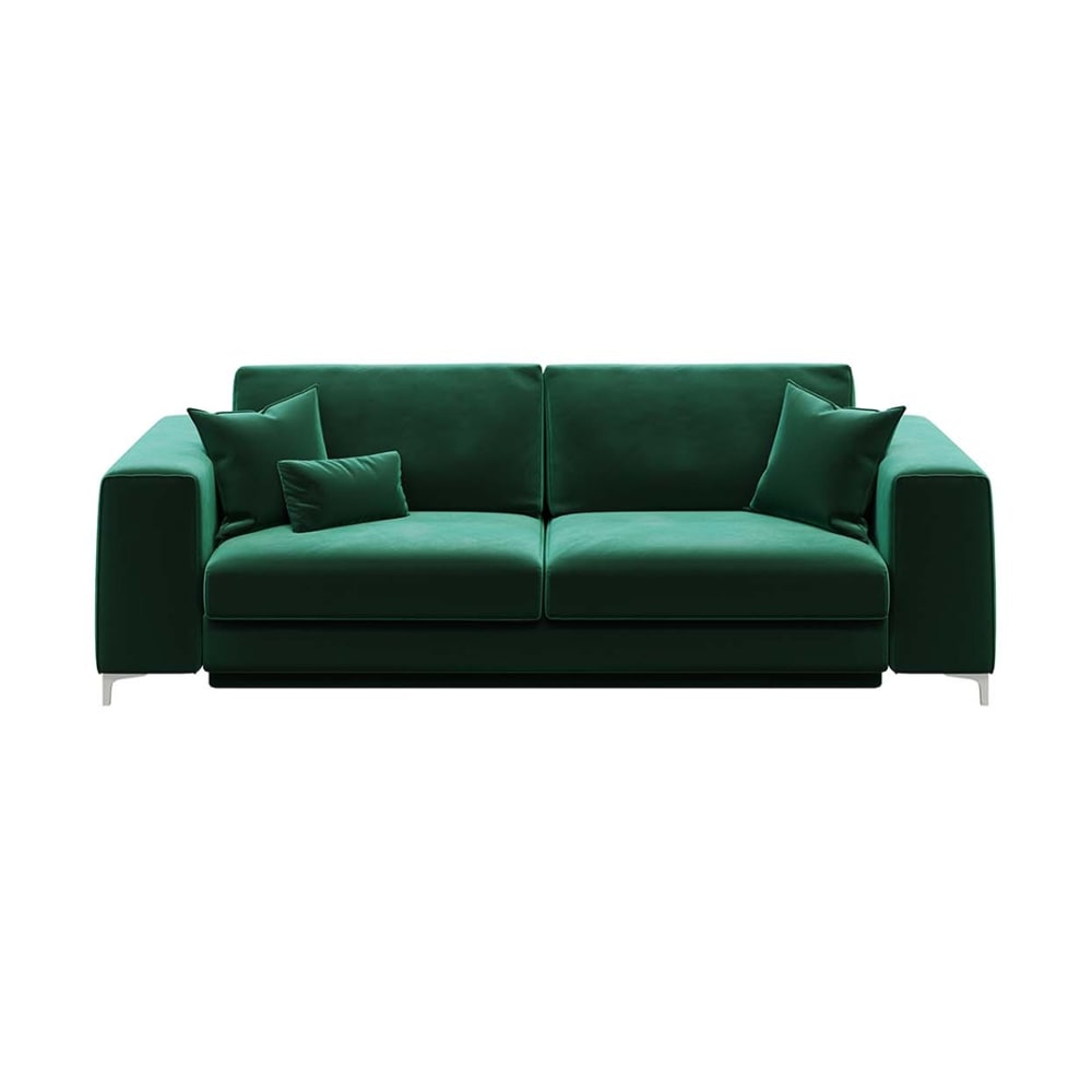 Canapé convertible vert foncé 3 places