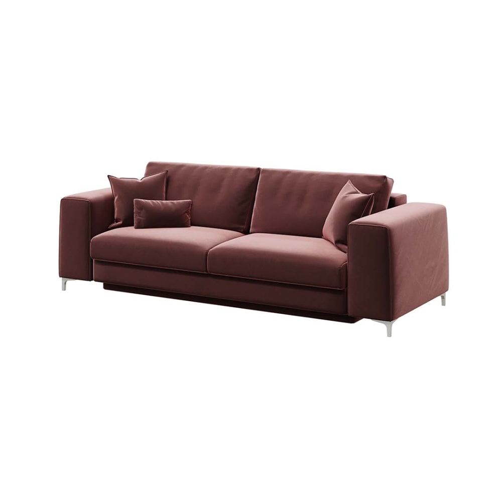 Canapé convertible rose 3 places - image 3