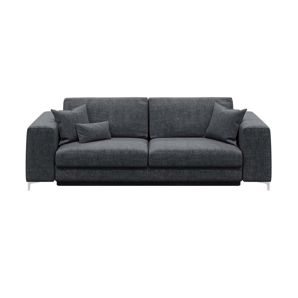 Canapé convertible gris foncé 3 places