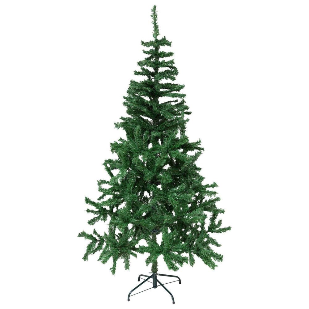 Árbol de navidad en pvc verde de 210 cm