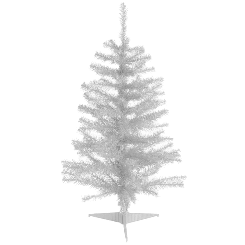Árbol de navidad en pvc blanco de 100 cm