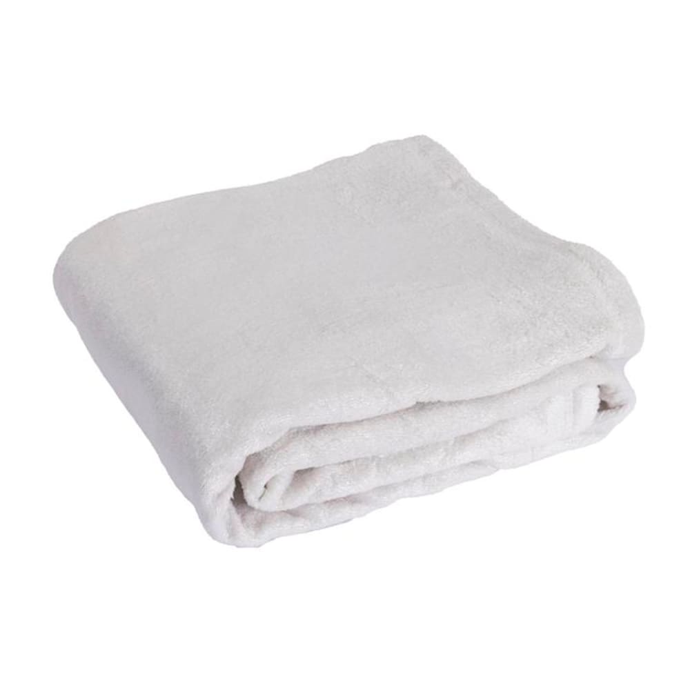 Couverture plaid polaire beige 130x170 cm