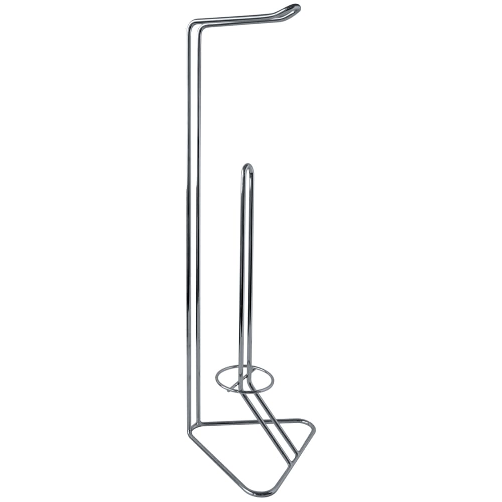 GELCO DESIGN Balai-brosse et r&eacute;serve papier WC en m&eacute;tal chrom&eacute;