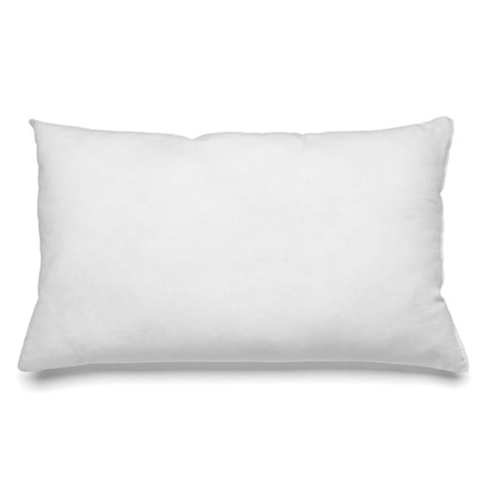 Coussin de garnissage coton et polyester blanc 40x60x10 cm