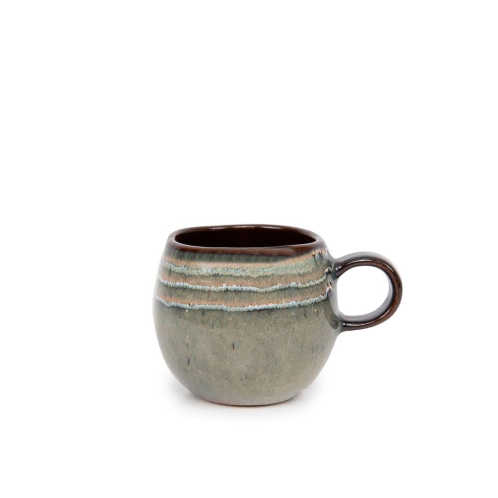 Tasse espresso en céramique multicolore 7x7x6cm