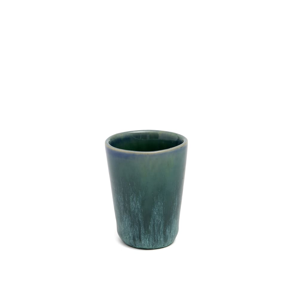 Tasse en céramique bleu 5,5x5,5x7cm