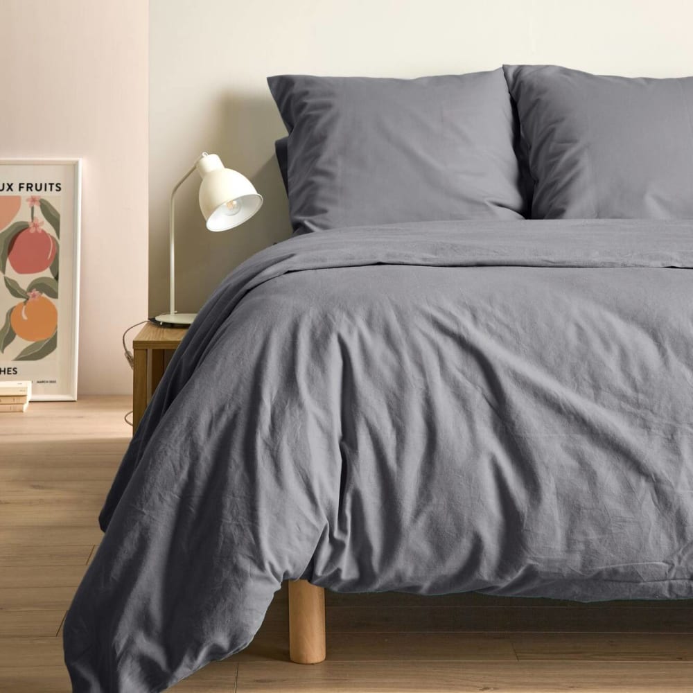 Taie d'oreiller 75% coton 25% lin 50 x 70 cm orage — vue 3