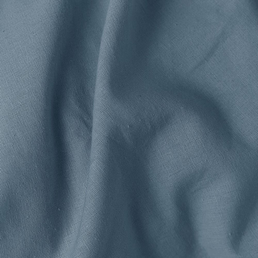 Taie d'oreiller 75% coton 25% lin 50 x 70 cm bleu gris — vue 4