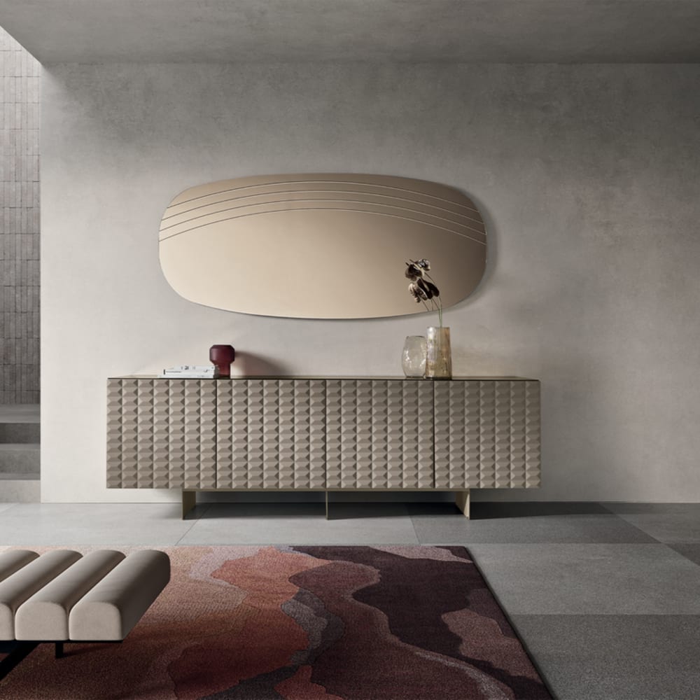 Miroir mural doré 80x180 cm