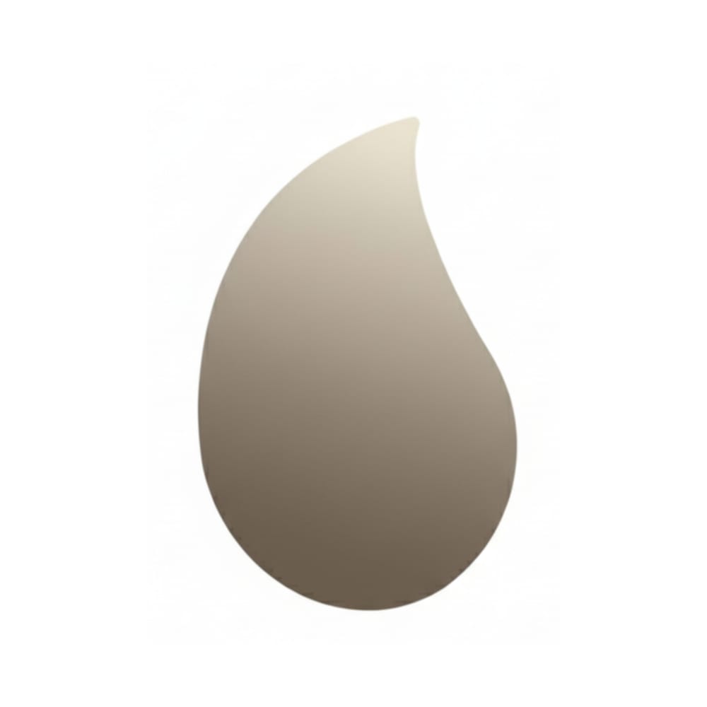 Miroir doré en forme de larme 90x62 cm