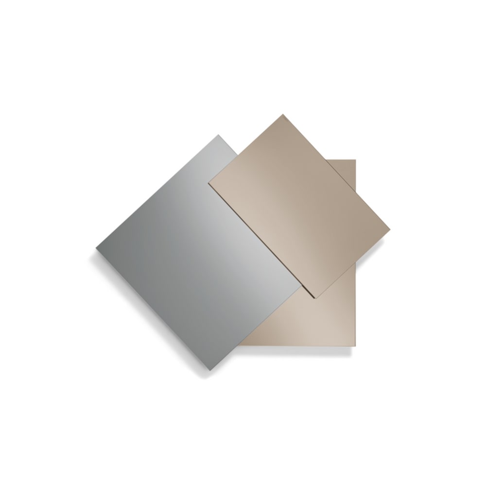 Miroir composé de trois feuilles superposées, 122 x 110 cm