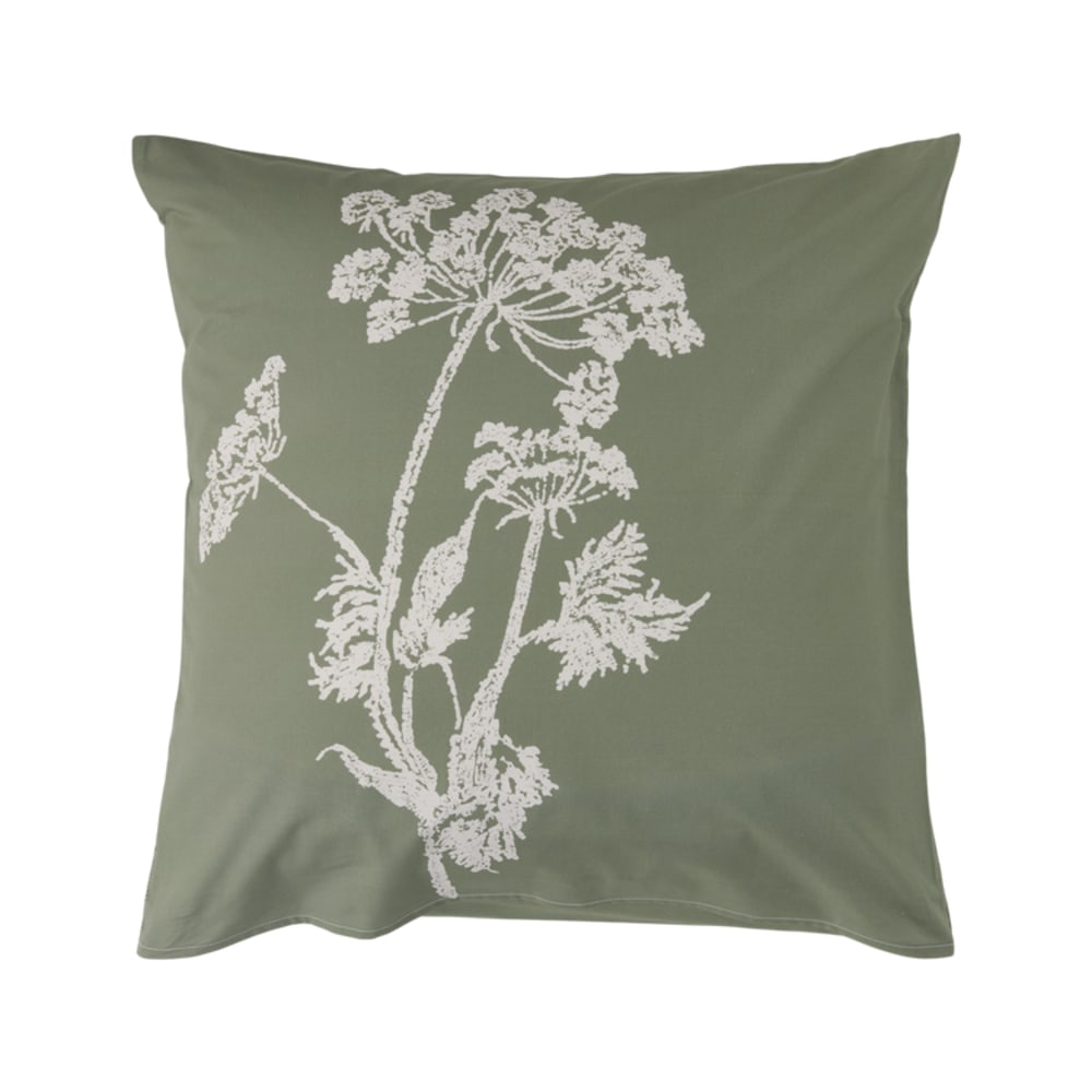 Parure de lit en percale de coton motif angélique verte 260 x 240 cm — vue 3