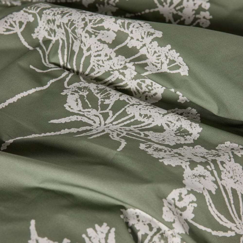 Parure de lit en percale de coton motif angélique verte 240 x 220 cm — vue 4