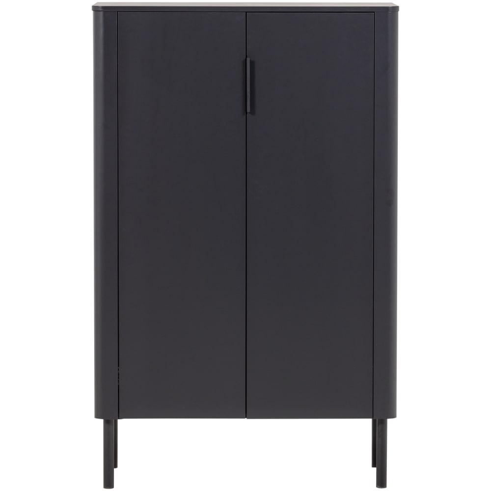Armoire 2 portes en pin noir