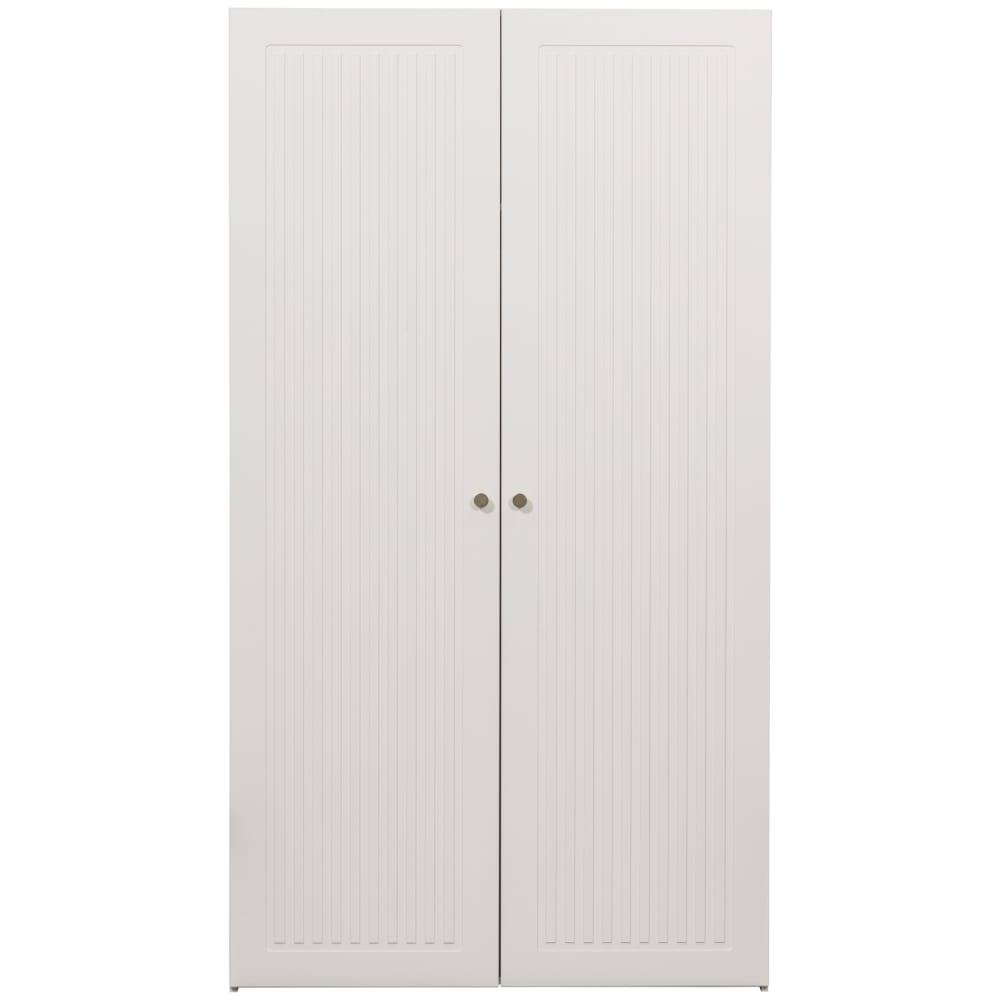 Armoire penderie en pin blanc