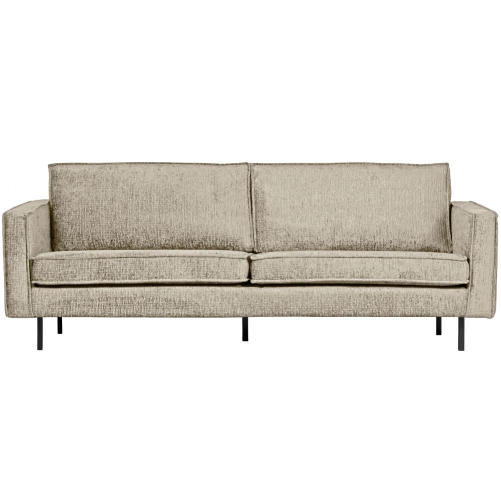 Canapé 2.5 places en velours beige