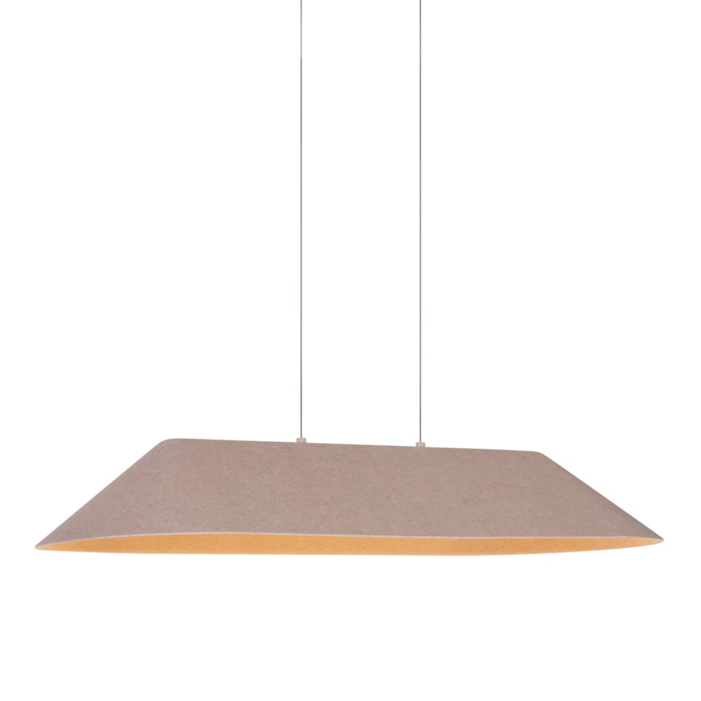 Suspension moderne beige LED dimmable
