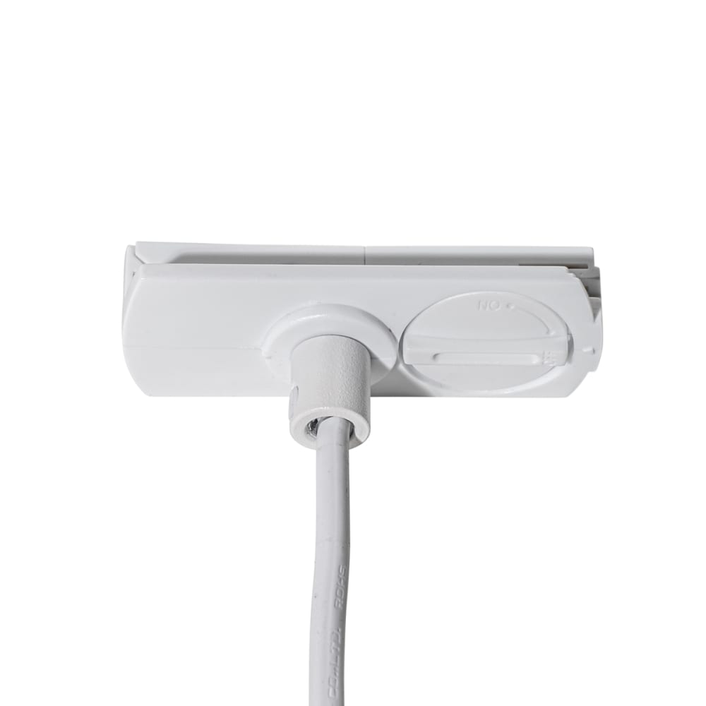 Suspension moderne blanche rail monophasé — vue 4